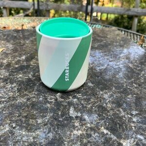 Starbucks Green and White Ceramic Mug